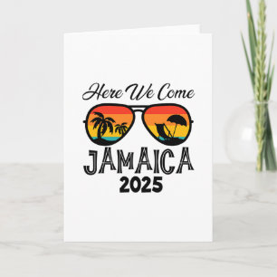 Tarjeta Jamaica 2025 Aquí Venimos Familia Unida Sueño Va