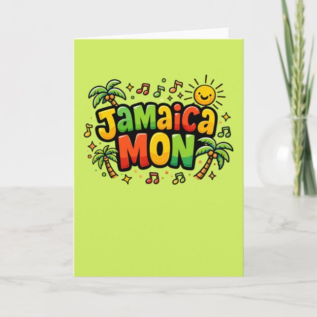 Tarjeta jamaica mon colorido (Anverso)
