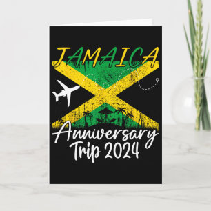 Tarjeta Jamaica Viaje de Aniversario Pareja Vacaciones de