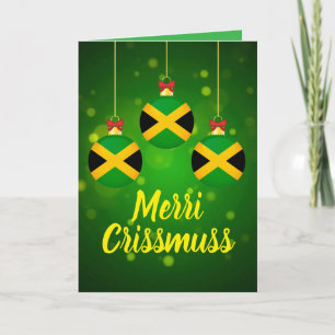 Tarjeta Jamaican Patois Navidades Feliz Navidad