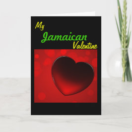 Tarjeta jamaicana de las tarjetas del día de San