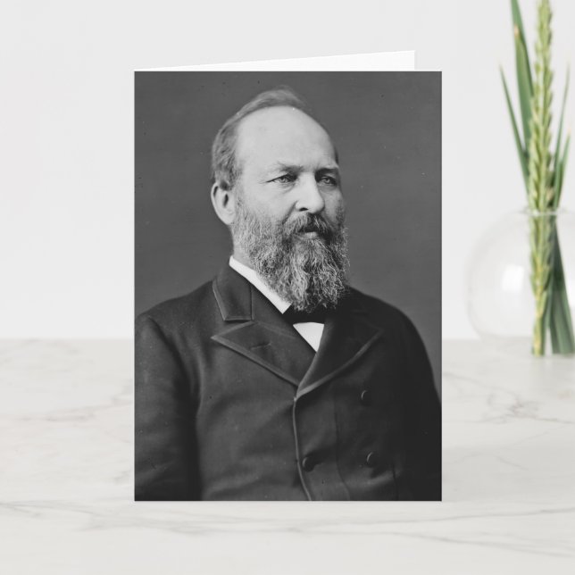 Tarjeta James Garfield 20. Presidente (Anverso)