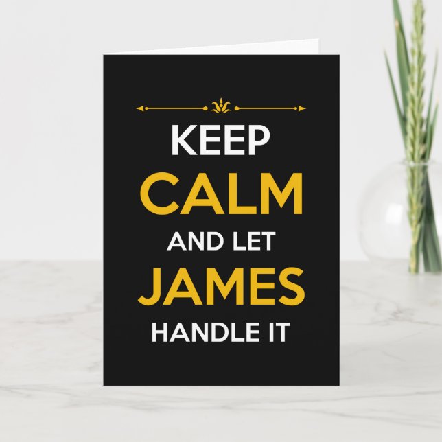Tarjeta James Name Gift (Anverso)