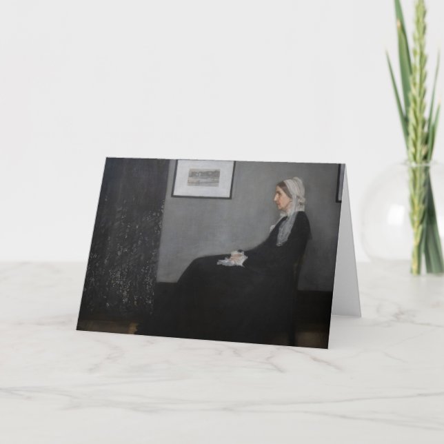 Tarjeta James Whistler - Retrato de la madre del artista (Anverso)