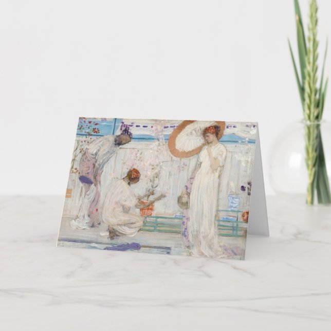 Tarjeta James Whistler - Sinfonía blanca, tres Chicas (Anverso)