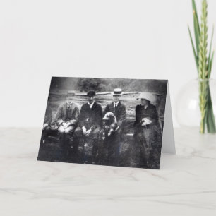 Tarjeta James y Lytton Strachey con Thoby, Adrian