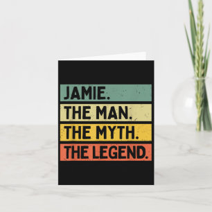 Tarjeta Jamie El Hombre El Mito La Leyenda Funny Personali