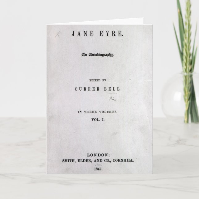 Tarjeta Jane Eyre (Anverso)