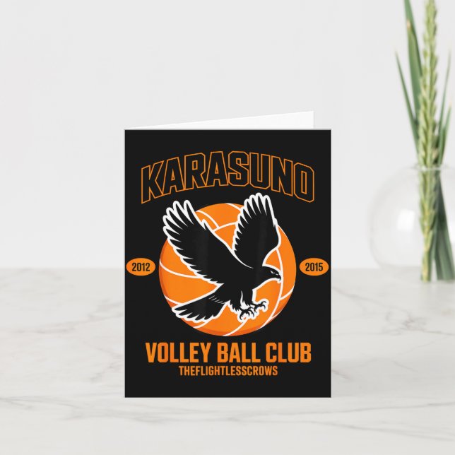 Tarjeta Japanese Anime Volleyball Club Karasunooo High  (Anverso)