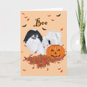 Tarjeta Japanese Chin Halloween
