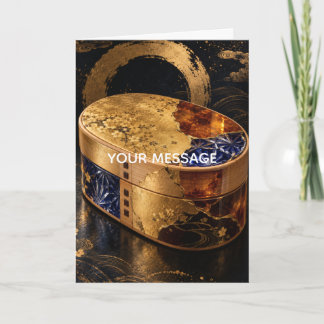Tarjeta Japanese Magewappa Kintsugi Art Personalized Card