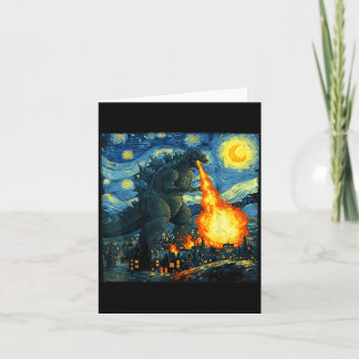 Tarjeta Japanese Monster Kaiju Van Gogh Starry Night 