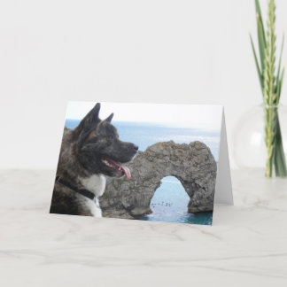 Tarjeta Japaness Akita