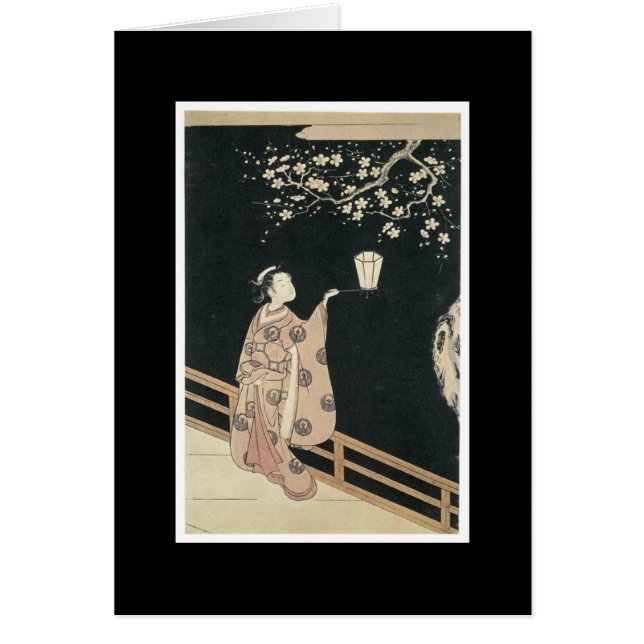 Tarjeta japonesa antigua del arte (Frente)