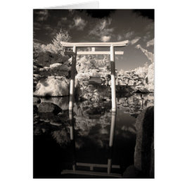 Tarjeta japonesa del jardín