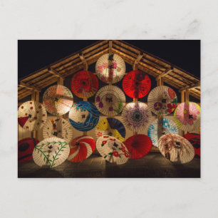 Tarjeta japonesa Umbrellas