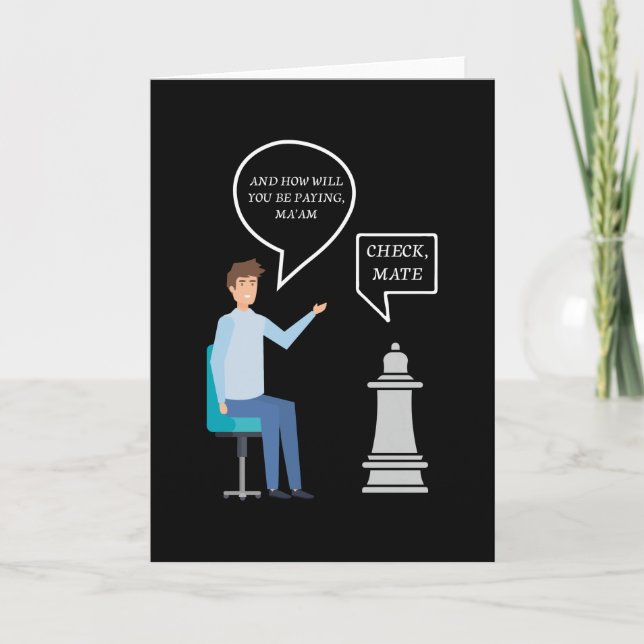 Tarjeta Jaque Mate Reina (Anverso)