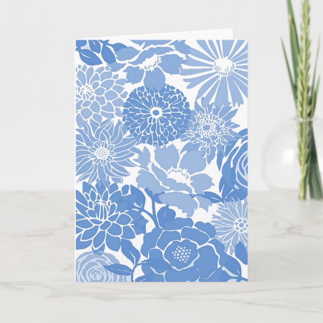 Tarjeta Jardín azul (Anverso)
