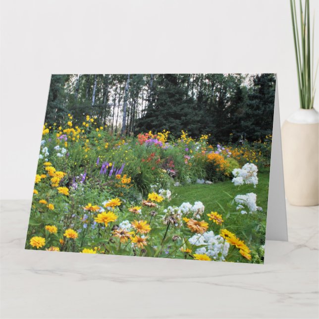 Tarjeta Jardín de carpas de verano tardío (Anverso)