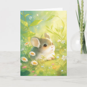 Tarjeta Jardín de chinchillas maravilloso