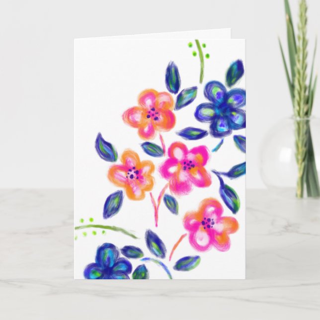 Tarjeta Jardín de flores (Anverso)