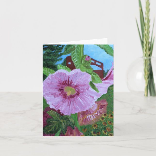 Tarjeta Jardín de flores de Emil Nolde (Anverso)