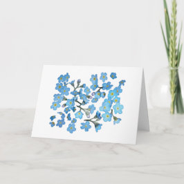 Tarjeta Jardín de flores - Olvídate de mí no