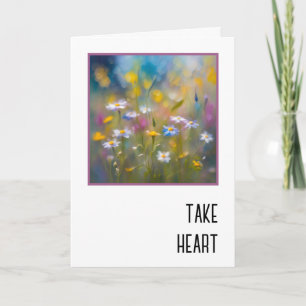 Tarjeta Jardín de flores silvestres de simpatía