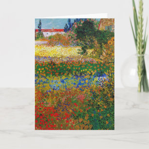 Tarjeta Jardín de flores, Van Gogh