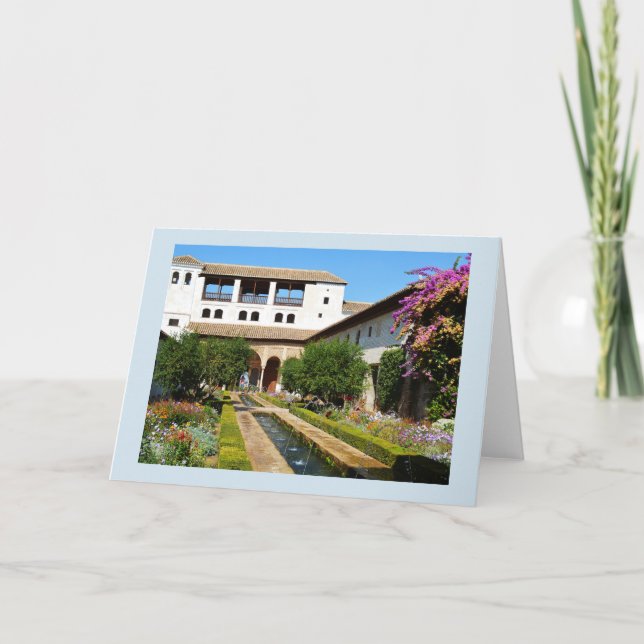 Tarjeta Jardín de la Alhambra (Anverso)