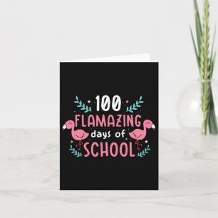 Tarjeta Jardín De Niños 100 Días De Escuela Profesor De Fl
