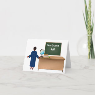 Tarjeta Jardín de niños afroamericano personalizado