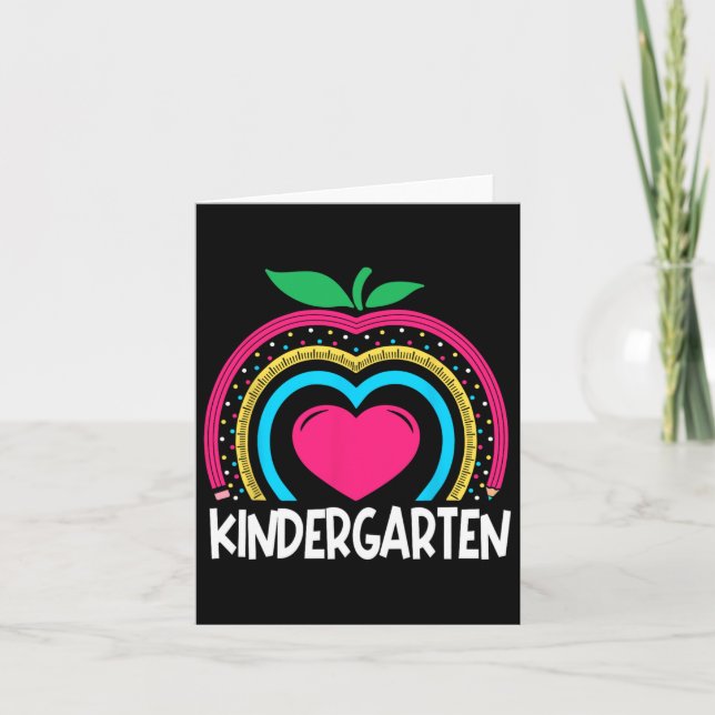 Tarjeta Jardín de niños Boho Equipo de profesores del arco (Anverso)