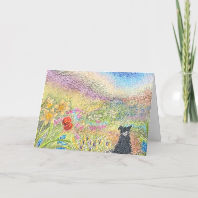 Tarjeta Jardín de primavera (Anverso)