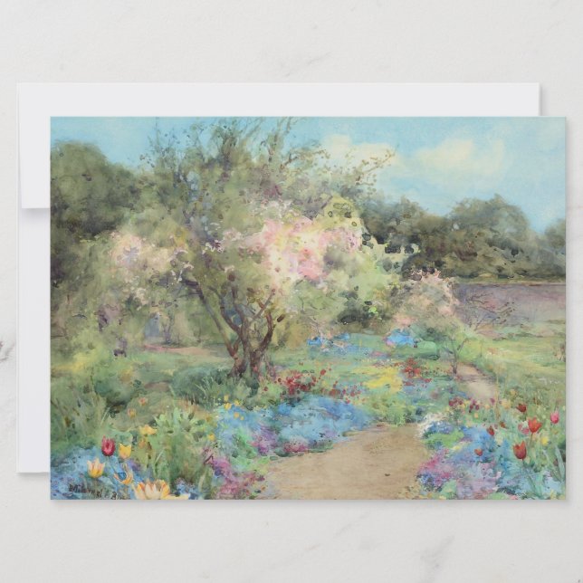 Tarjeta Jardín en Kilmurry (por Mildred Anne Butler) (Anverso)
