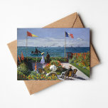 Tarjeta Jardín en Sainte-Adresse | Claude Monet<br><div class="desc">Jardín en Sainte-Adresse o Jardin à Sainte-Adresse (1867) del impresionista francés Claude Monet. El cuadro representa una escena de ocio contemporáneo iluminada por el sol en la localidad costera de Sainte-Adresse,  en Monet. Utilice las herramientas de diseño para agregar texto personalizado o personalizar la imagen.</div>