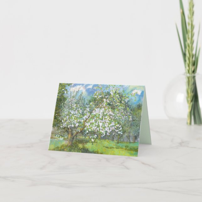 Tarjeta Jardín floreciente (Anverso)
