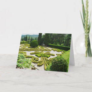 Tarjeta Jardín formal en Portugal
