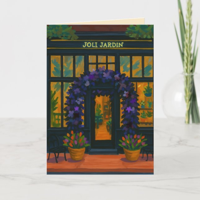 Tarjeta Jardín Hermoso  (Anverso)
