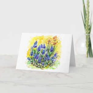 Tarjeta Jardín Hyacinth de Uva