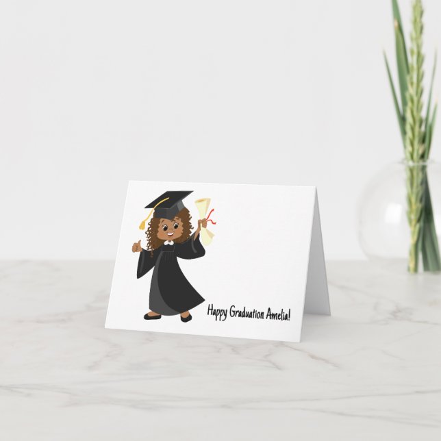 Tarjeta Jardín infantil afroamericano personalizado (Anverso)