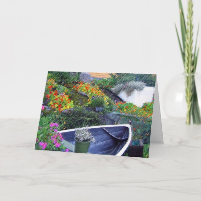 Tarjeta "Jardín noruego " (Anverso)