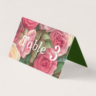 Tarjeta Jardín Rosa de Victoria - Boda Bouquet