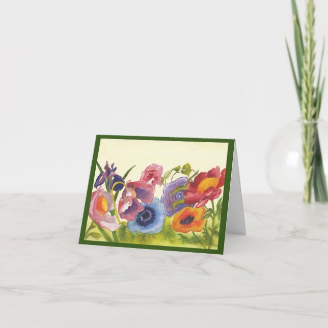 Tarjeta Jardinería de energía de flores (Anverso)