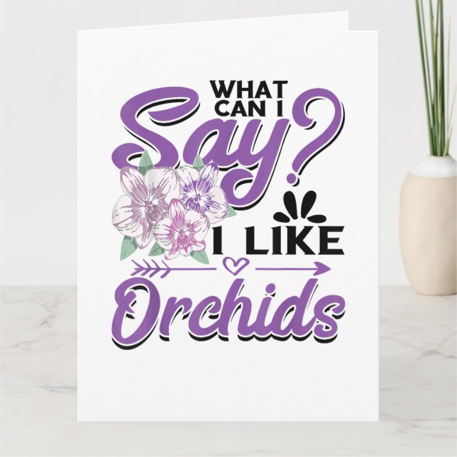 Tarjeta Jardinería de orquídeas (Anverso)
