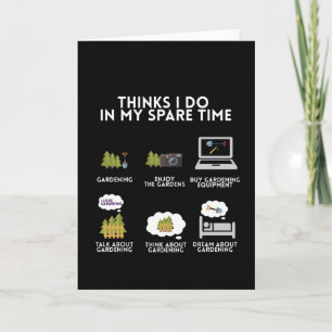 Tarjeta Jardinería Gardener FLowers plantas divertidas