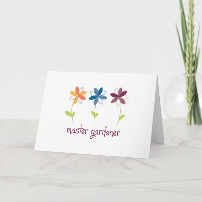 Tarjeta Jardinero maestro (Anverso)