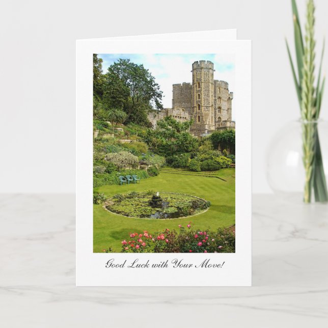 Tarjeta Jardines de la fosa del castillo de Windsor - (Anverso)