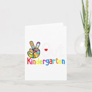 Tarjeta Jardines De Niños El Último Día De La Escuela Grad