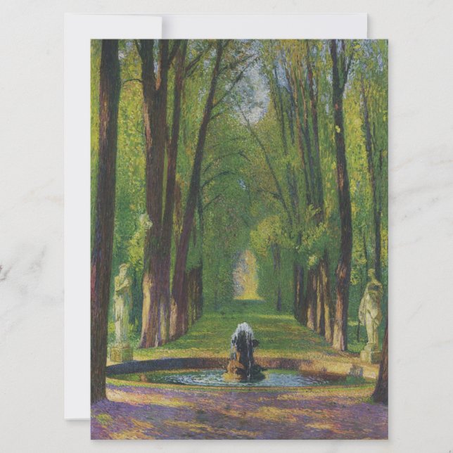 Tarjeta Jardines del Palacio de Versalles (Francia) (Anverso)